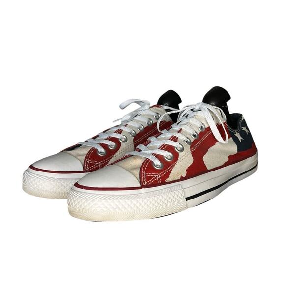 ***SOLD*** Converse Chuck Taylor American Flag 148835F Low Top Ox Mens Size 9 - Picture 2 of 6